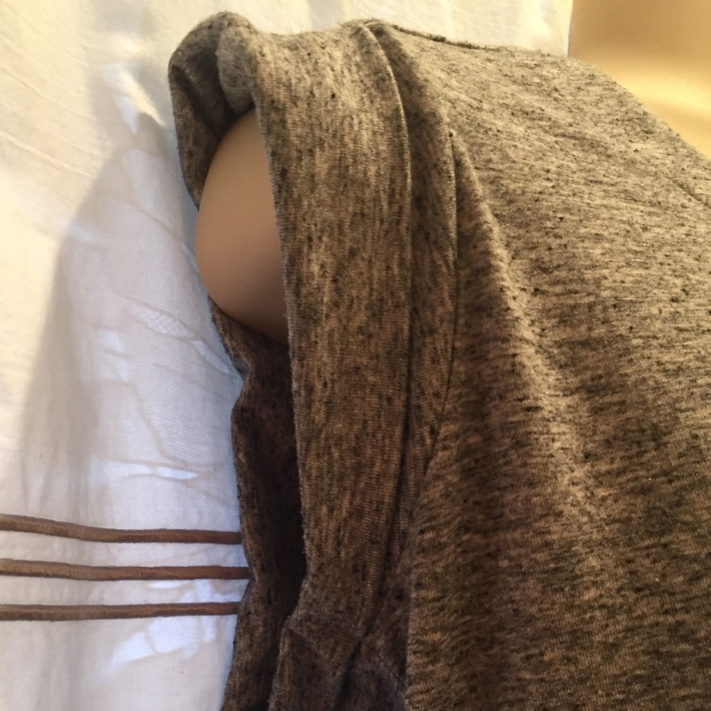 ATHLETA Heathered Grey Dress with Open Back - Picture 4 of 6
